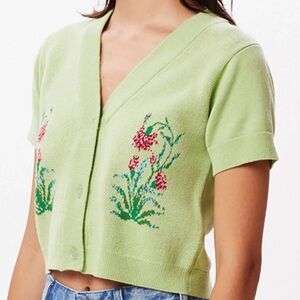 Obey Pistachio Green Crop Top